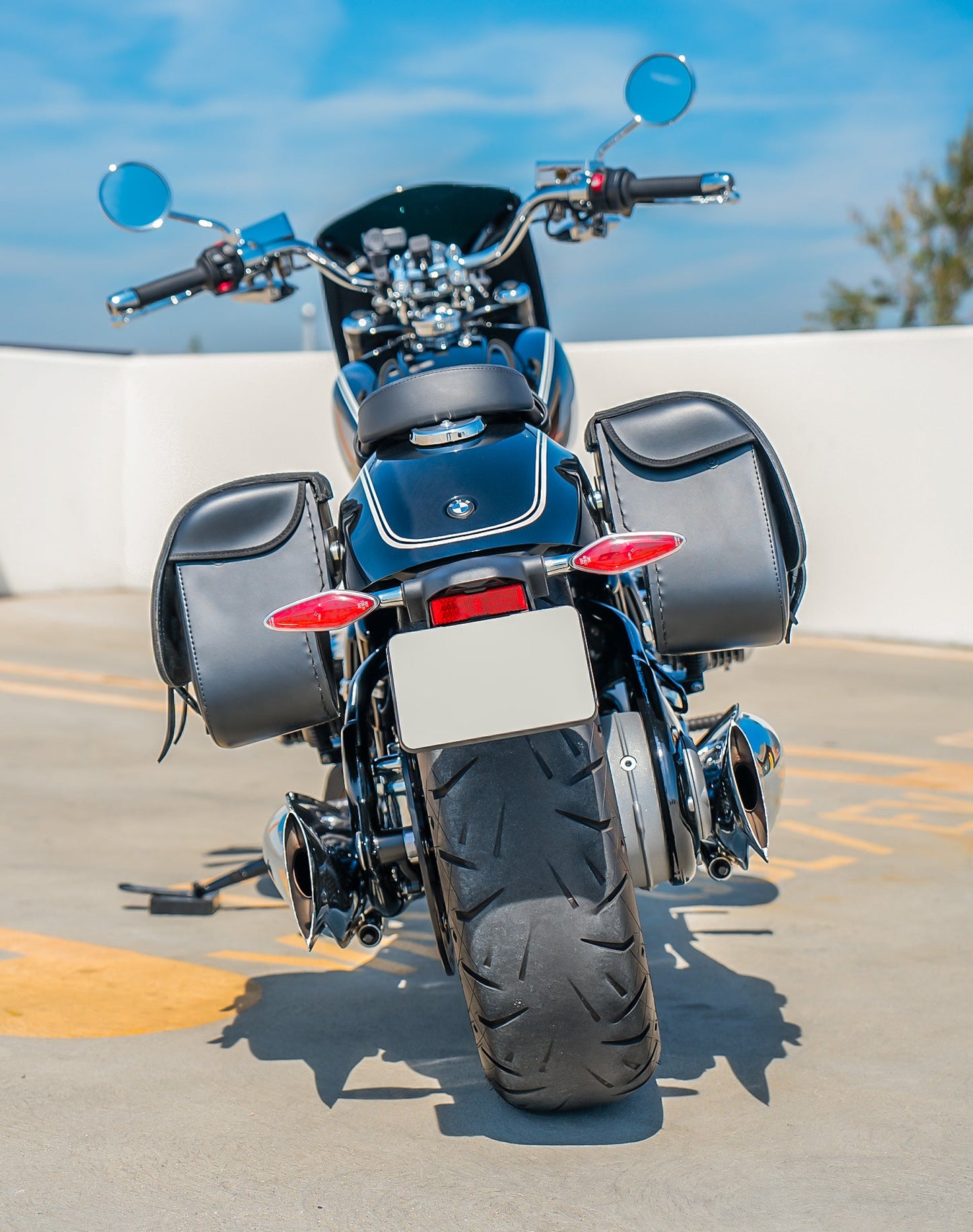 25L - SpiritBlade Medium BMW R18 Leather Motocicleta Alforjas