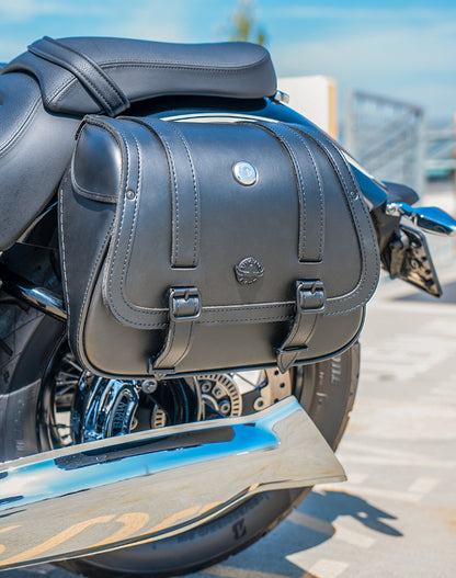 25L - SpiritBlade Medium BMW R18 Leather Motocicleta Alforjas
