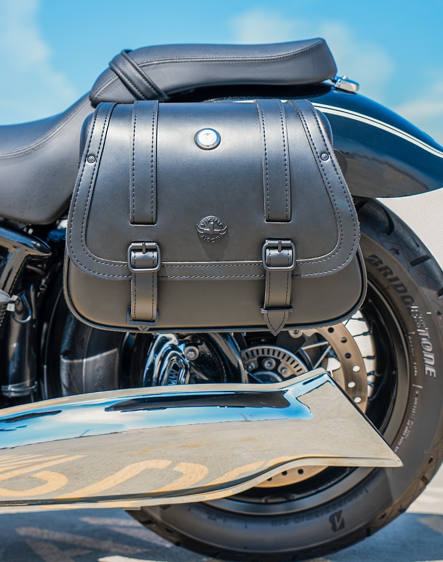 25L - SpiritBlade Medium BMW R18 Leather Motocicleta Alforjas
