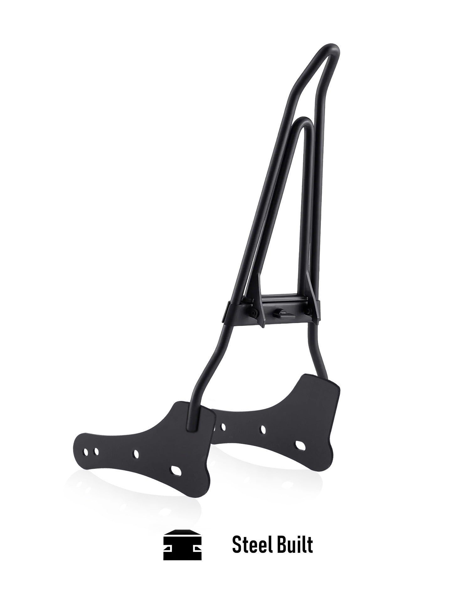 Iron Born Blade 25" Sissy bar with Foldable Luggage Rack para Kawasaki Vulcan S Matte Black