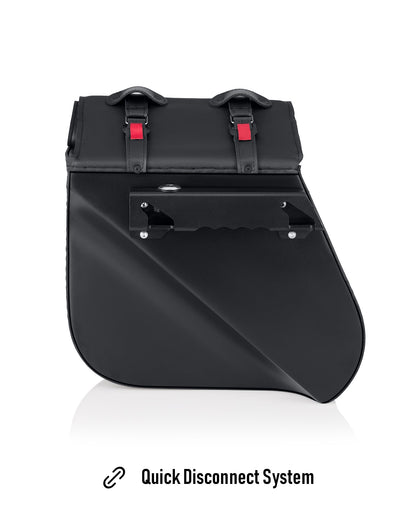 45L - Wraith XL Roll-Top Quick-Mount Shock Cutout Alforjas para Harley Dyna Fat Bob FXDF/SE