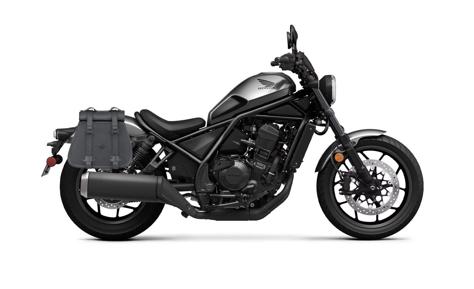 30L - SpiritBlade Roll-Top Large Honda Rebel 1100 CMX1100 Motocicleta Leather Alforjas