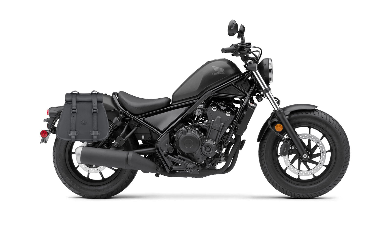 30L - SpiritBlade Roll-Top Large Honda Rebel 500/ABS Motocicleta Leather Alforjas