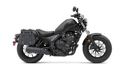30L - SpiritBlade Roll-Top Large Honda Rebel 500/ABS Motocicleta Leather Alforjas