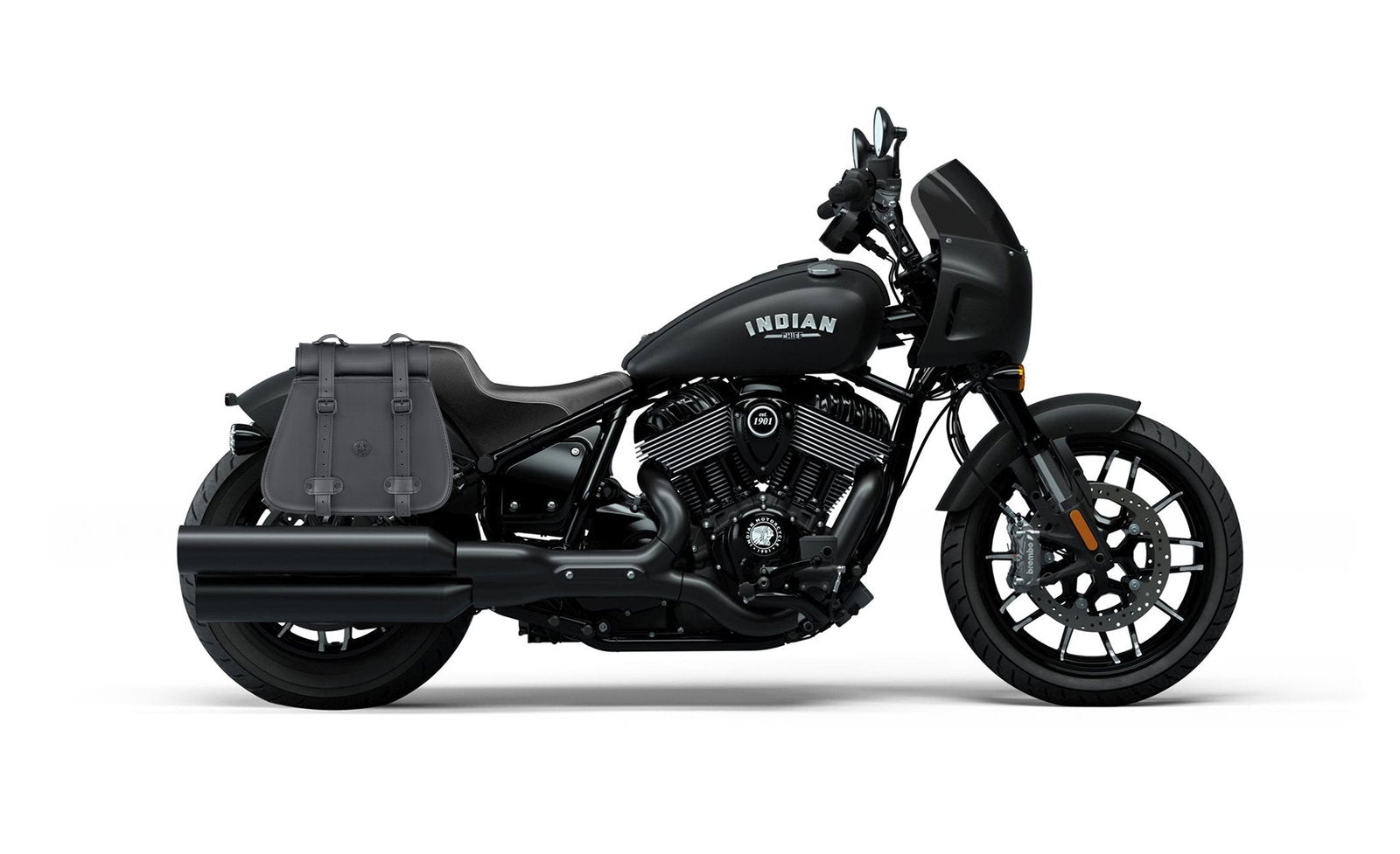 30L - SpiritBlade Roll-Top Large Indian Sport Chief Motocicleta Leather Alforjas