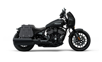30L - SpiritBlade Roll-Top Large Indian Sport Chief Motocicleta Leather Alforjas