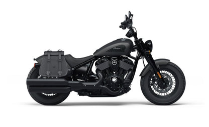 30L - SpiritBlade Roll-Top Large Indian Chief Bobber Dark Horse Motocicleta Leather Alforjas