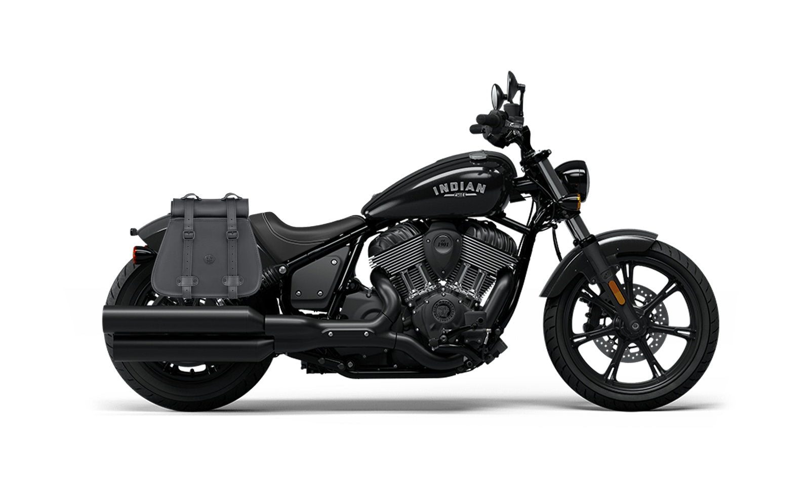 30L - SpiritBlade Roll-Top Large Indian Chief Motocicleta Leather Alforjas