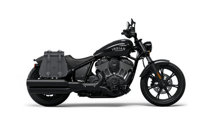 30L - SpiritBlade Roll-Top Large Indian Chief Motocicleta Leather Alforjas
