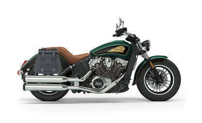 30L - SpiritBlade Roll-Top Large Indian Scout Motocicleta Leather Alforjas