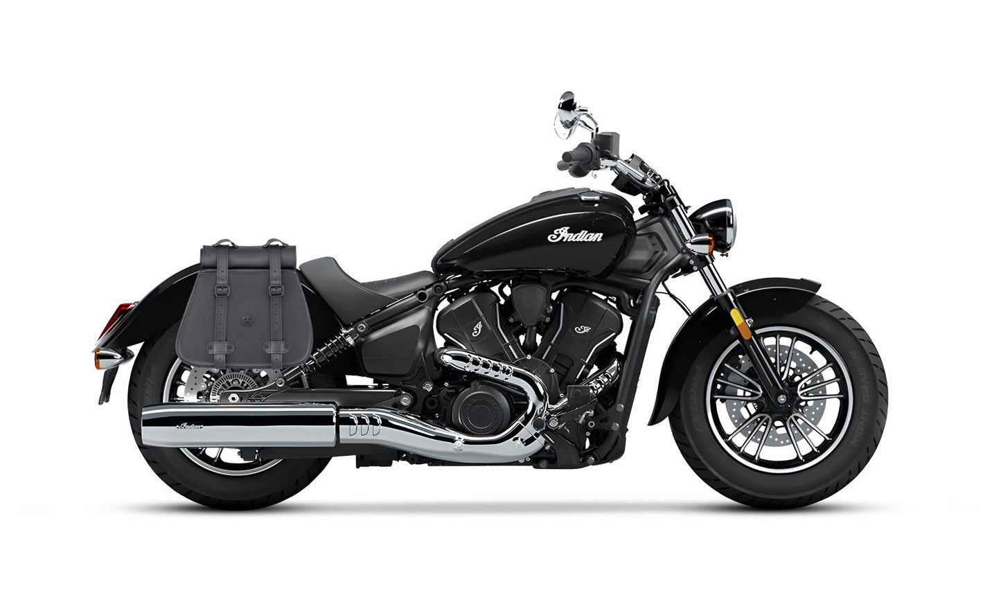 30L - SpiritBlade Roll-Top Large Indian Scout Sixty Classic Motocicleta Leather Alforjas