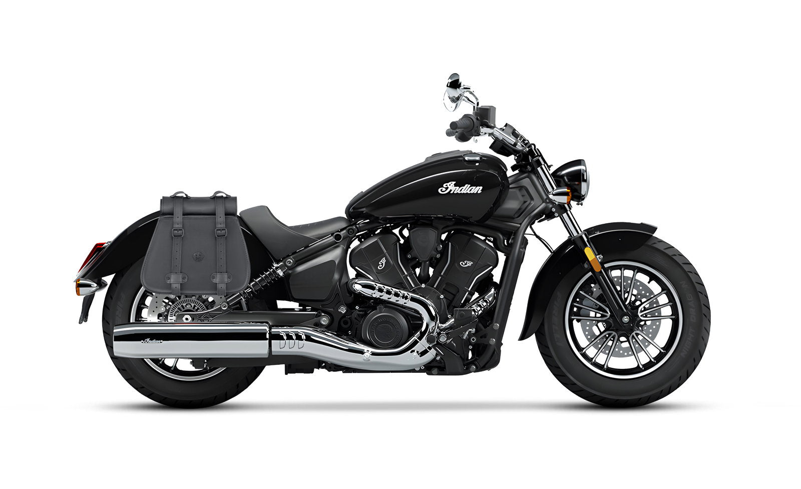 30L - SpiritBlade Roll-Top Large Indian Scout Sixty Classic Motocicleta Leather Alforjas