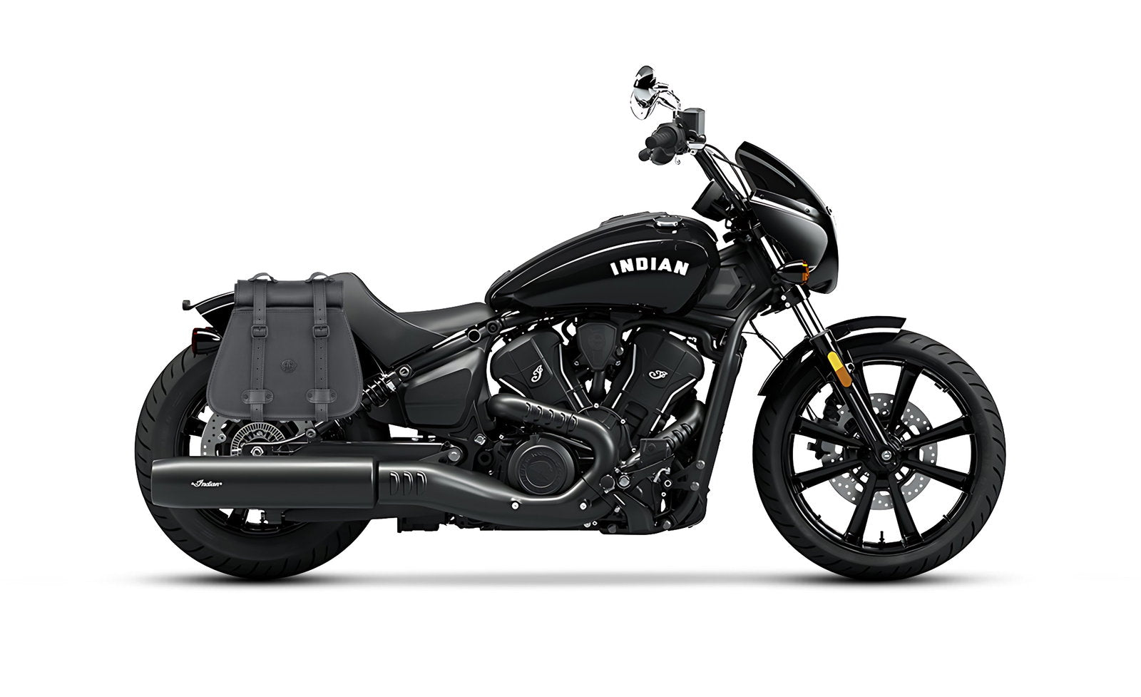 30L - SpiritBlade Roll-Top Large Indian Sport Scout Sixty Motocicleta Leather Alforjas