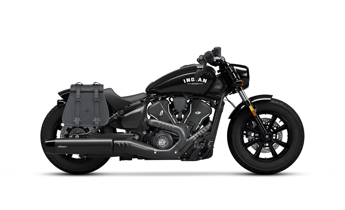 30L - SpiritBlade Roll-Top Large Indian Scout Bobber Motocicleta Leather Alforjas