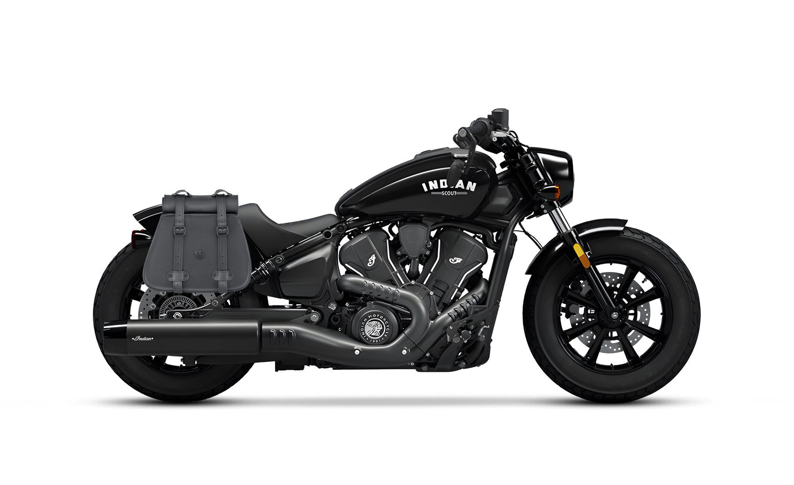 30L - SpiritBlade Roll-Top Large Indian Scout Bobber Motocicleta Leather Alforjas