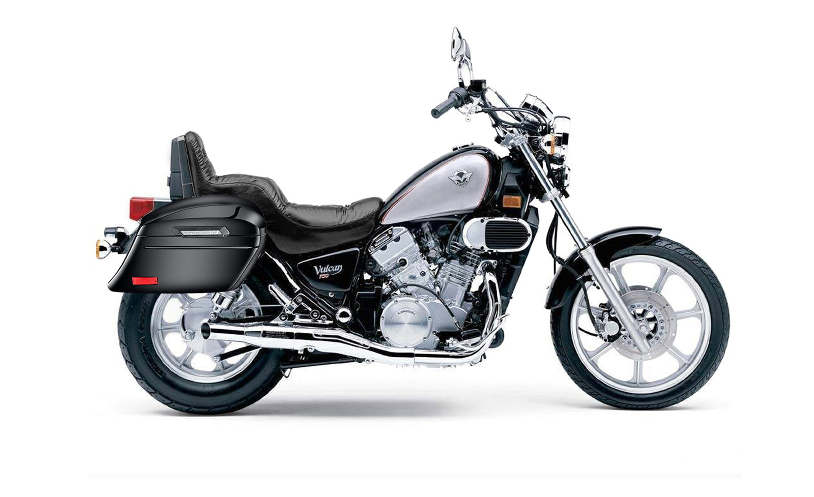 44L - Lamellar Stallion XL Kawasaki Vulcan 750 VN750 Painted Motocicleta Hard Alforjas