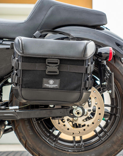 10L - Incognito Quick Mount Small Solo Motocicleta Alforja (Left Only) para Harley Sportster Forty Eight XL1200X/XL1200XS