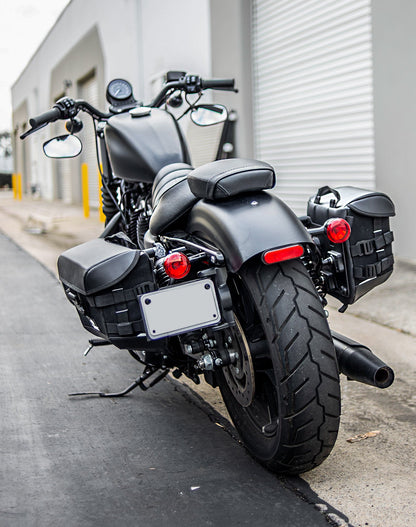 10L - Incognito Quick Mount Small Solo Motocicleta Alforja (Left Only) para Harley Sportster 883 Iron XL883N