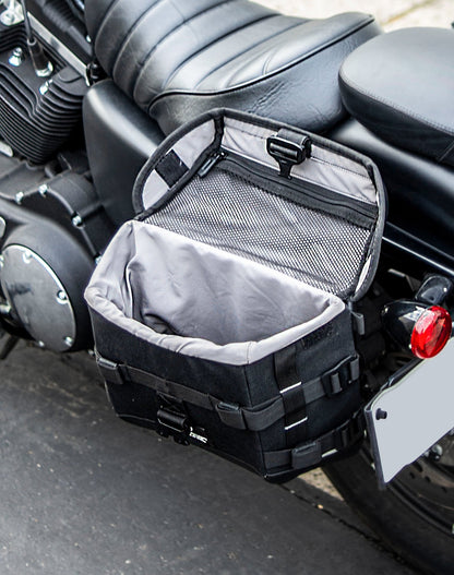10L - Incognito Quick Mount Small Solo Motocicleta Alforja (Left Only) para Harley Sportster 883 Iron XL883N