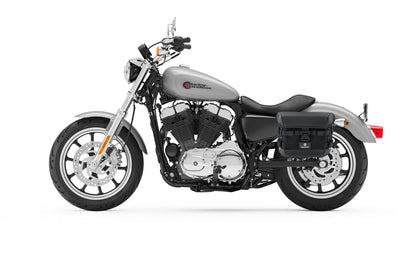 10L - Incognito Quick Mount Small Solo Motocicleta Alforja (Left Only) para Harley Sportster Super Low XL883L
