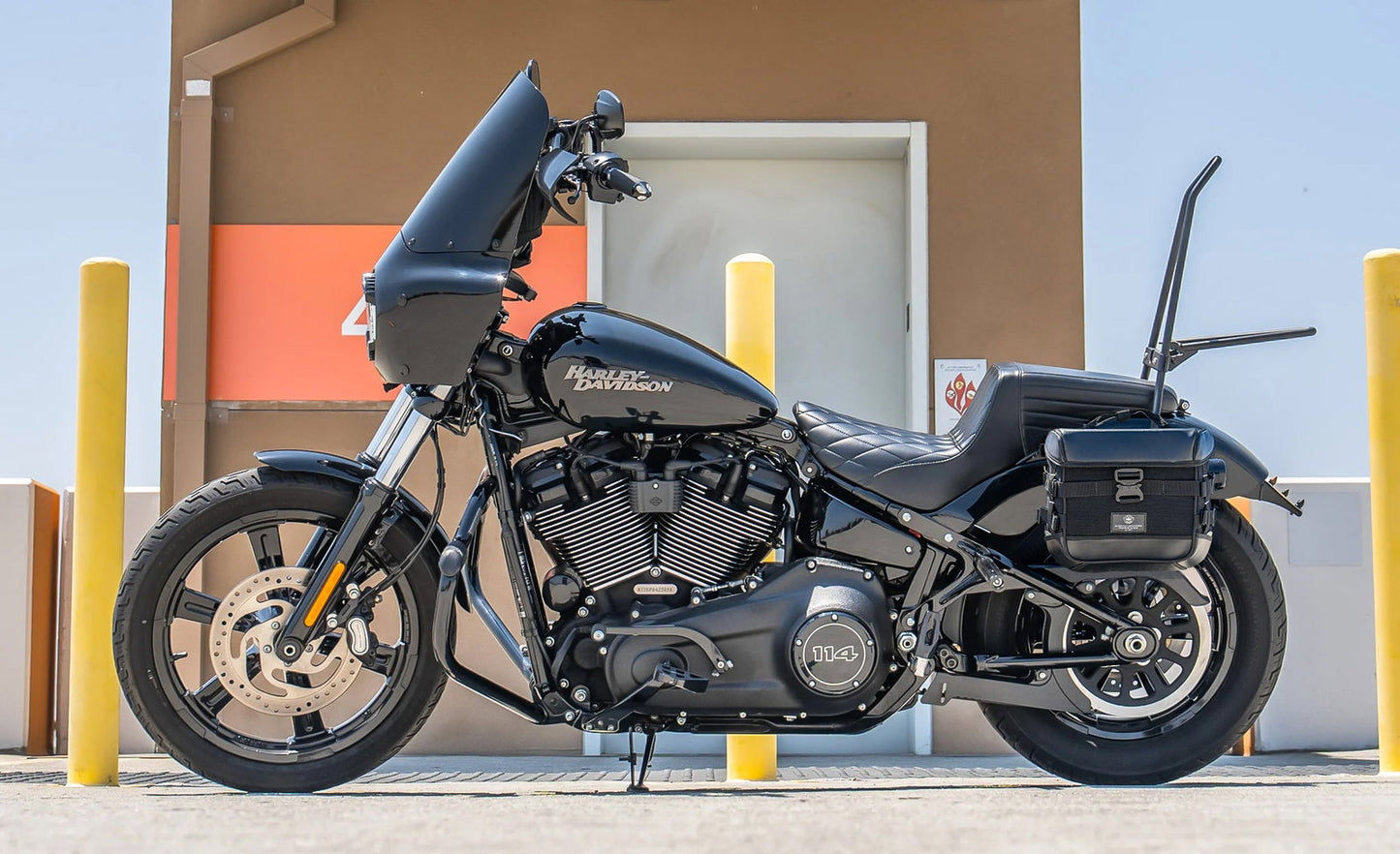 10L - Incognito Quick Mount Small Solo Motocicleta Alforja (Left Only) para Harley Softail Street Bob FXBB/S