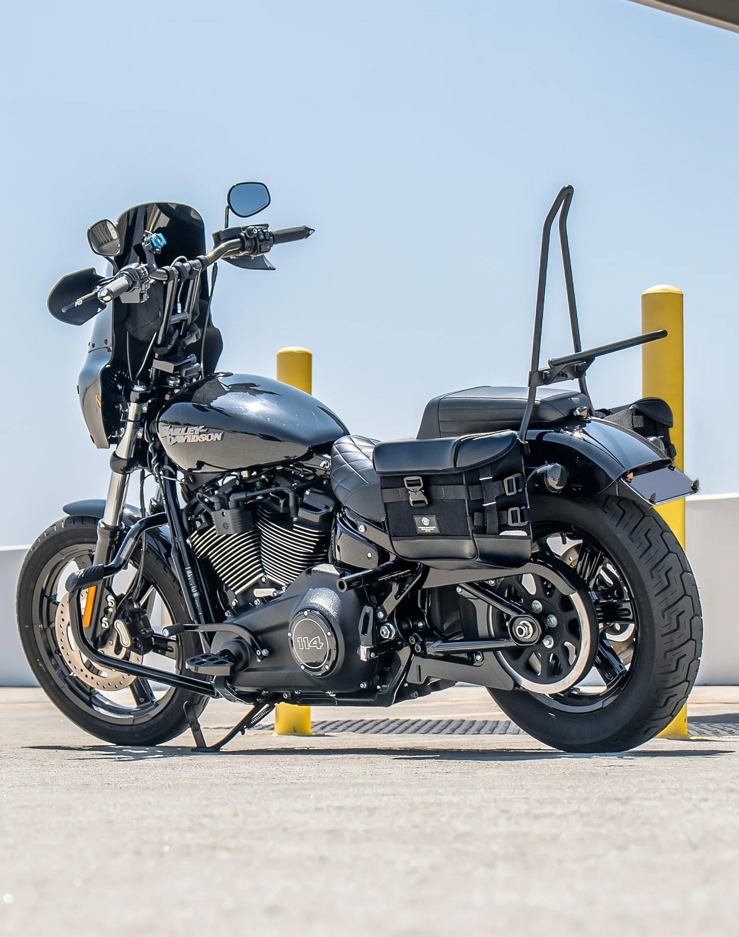10L - Incognito Quick Mount Small Solo Motocicleta Alforja (Left Only) para Harley Softail Street Bob FXBB/S