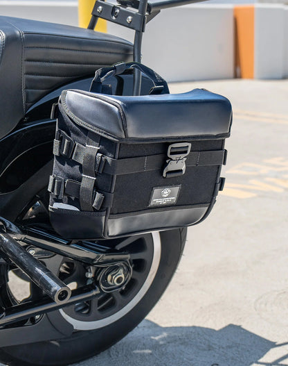 10L - Incognito Quick Mount Small Solo Motocicleta Alforja (Left Only) para Harley Softail Street Bob FXBB/S