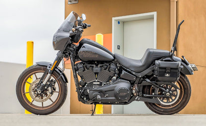 10L - Incognito Quick Mount Small Solo Motocicleta Alforja (Left Only) para Harley Softail Low Rider S FXLRS