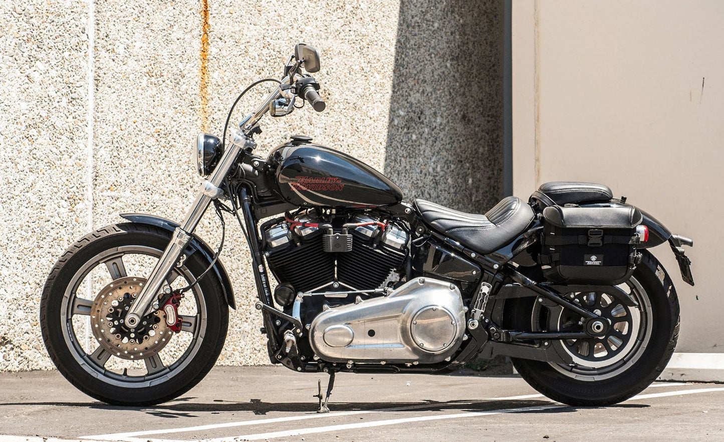 10L - Incognito Quick Mount Small Solo Motocicleta Alforja (Left Only) para Harley Softail Standard FXST