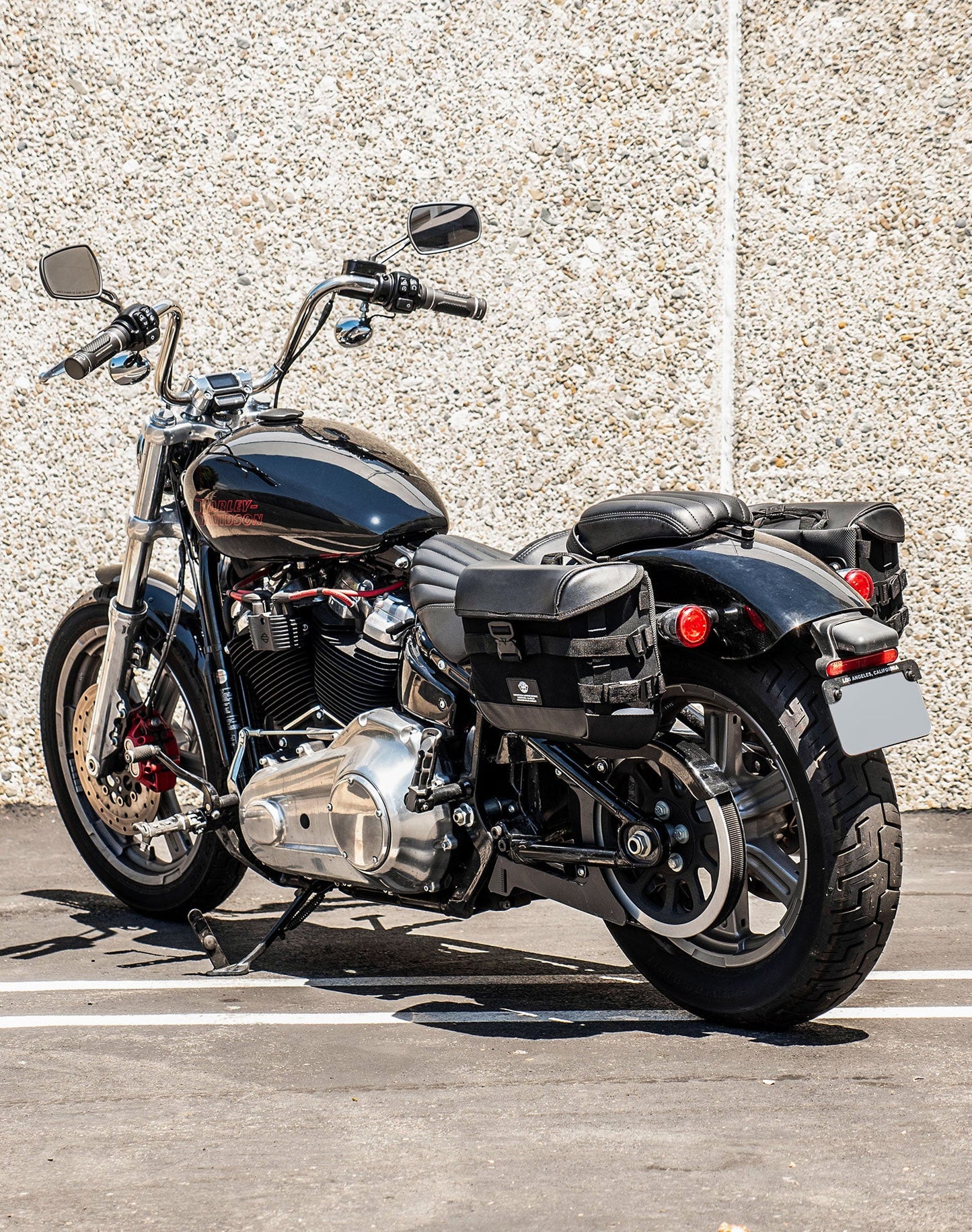 10L - Incognito Quick Mount Small Solo Motocicleta Alforja (Left Only) para Harley Softail Standard FXST