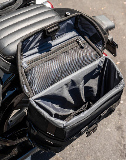 10L - Incognito Quick Mount Small Solo Motocicleta Alforja (Left Only) para Harley Softail Standard FXST