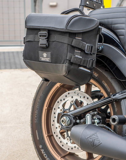 10L - Incognito Quick Mount Small Solo Motocicleta Alforja (Right Only) para Harley Softail Low Rider S FXLRS
