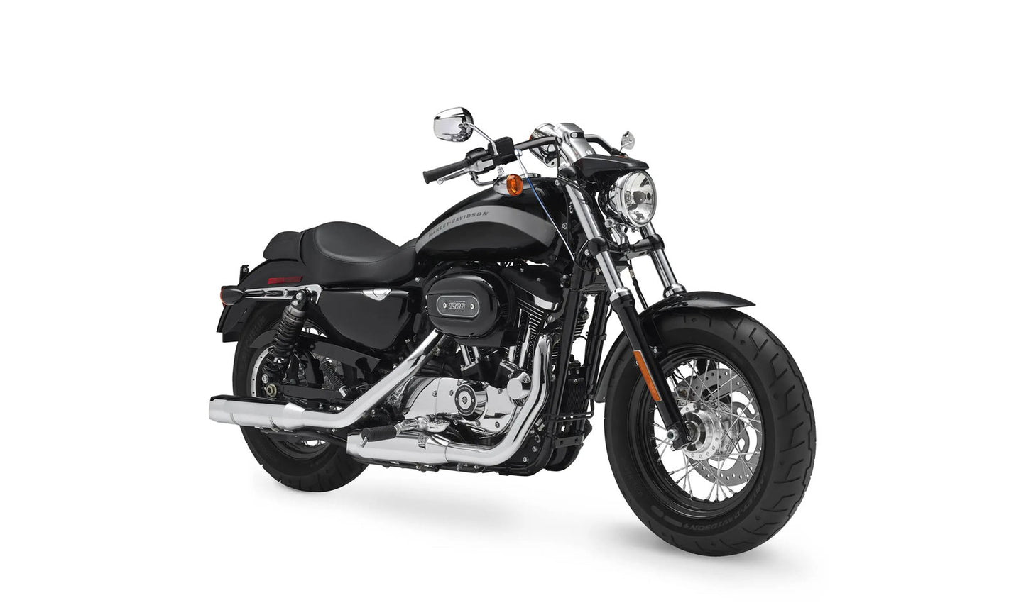 Viking Iron Born Drag Handlebar para Harley Sportster 1200 Custom XL1200C Gloss Black