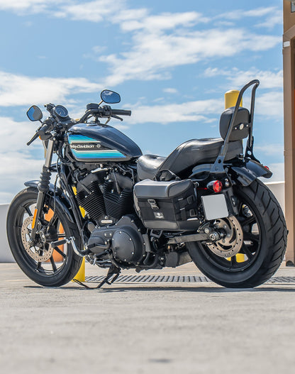 10L - Incognito Quick Mount Small Solo Motocicleta Alforja (Left Only) para Harley Sportster 1200 Iron XL1200NS