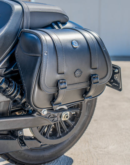 25L - SpiritBlade Medium Indian Scout Bobber Leather Motocicleta Alforjas