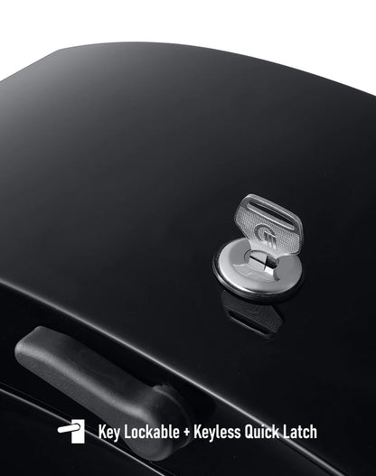 44L - Lamellar Stallion Extra Large Painted Hard Alforjas para Harley Softail Low Rider ST FXLRST