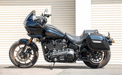 40L - Lamellar Raven Extra Large Painted Hard Alforjas para Harley Softail Low Rider ST FXLRST