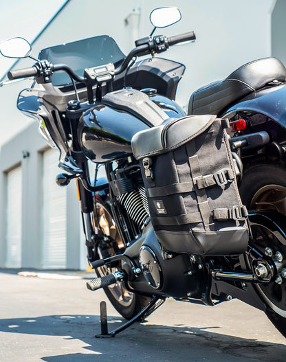 15L - Incognito Quick Mount Medium Solo Alforja (Left Only) para Harley Softail Low Rider ST FXLRST