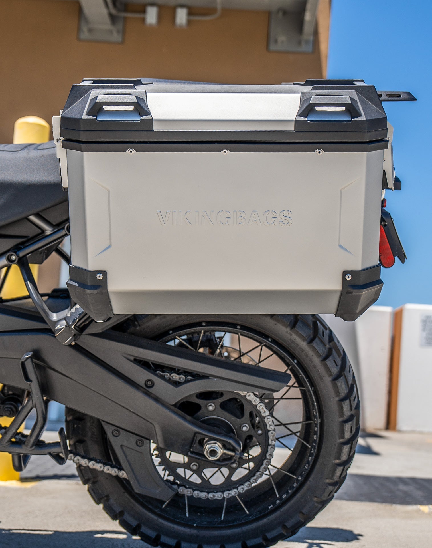 45L - Apex XL Motocicleta Side Cases para Harley Pan America RA1250/S Silver