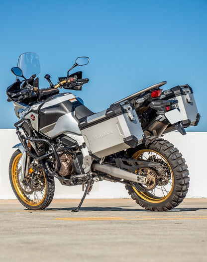 45L - Apex XL Honda CRF1000L Africa Twin/Adv Sports Aluminum Side Cases Silver