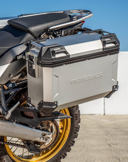 45L - Apex XL Honda CRF1000L Africa Twin/Adv Sports Aluminum Side Cases Silver
