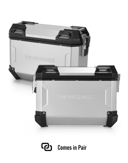 45L - Apex XL Honda CRF1000L Africa Twin/Adv Sports Aluminum Side Cases Silver