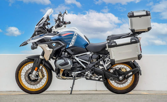 45L - Apex XL BMW R 1250 GS Aluminum Side Cases Silver