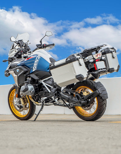 45L - Apex XL BMW R 1250 GS Aluminum Side Cases Silver