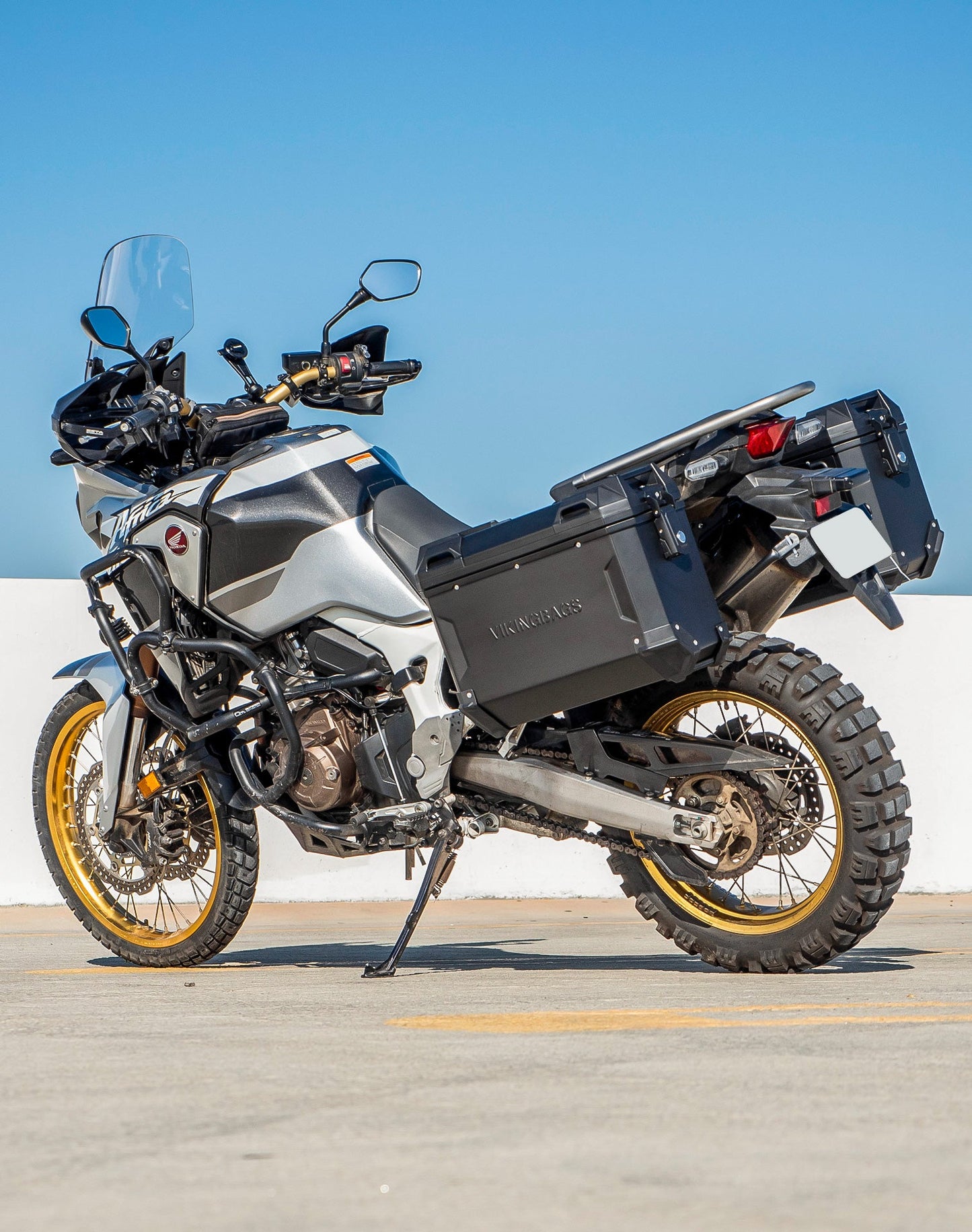 45L - Apex XL Honda CRF1000L Africa Twin/Adv Sports Aluminum Side Cases Black