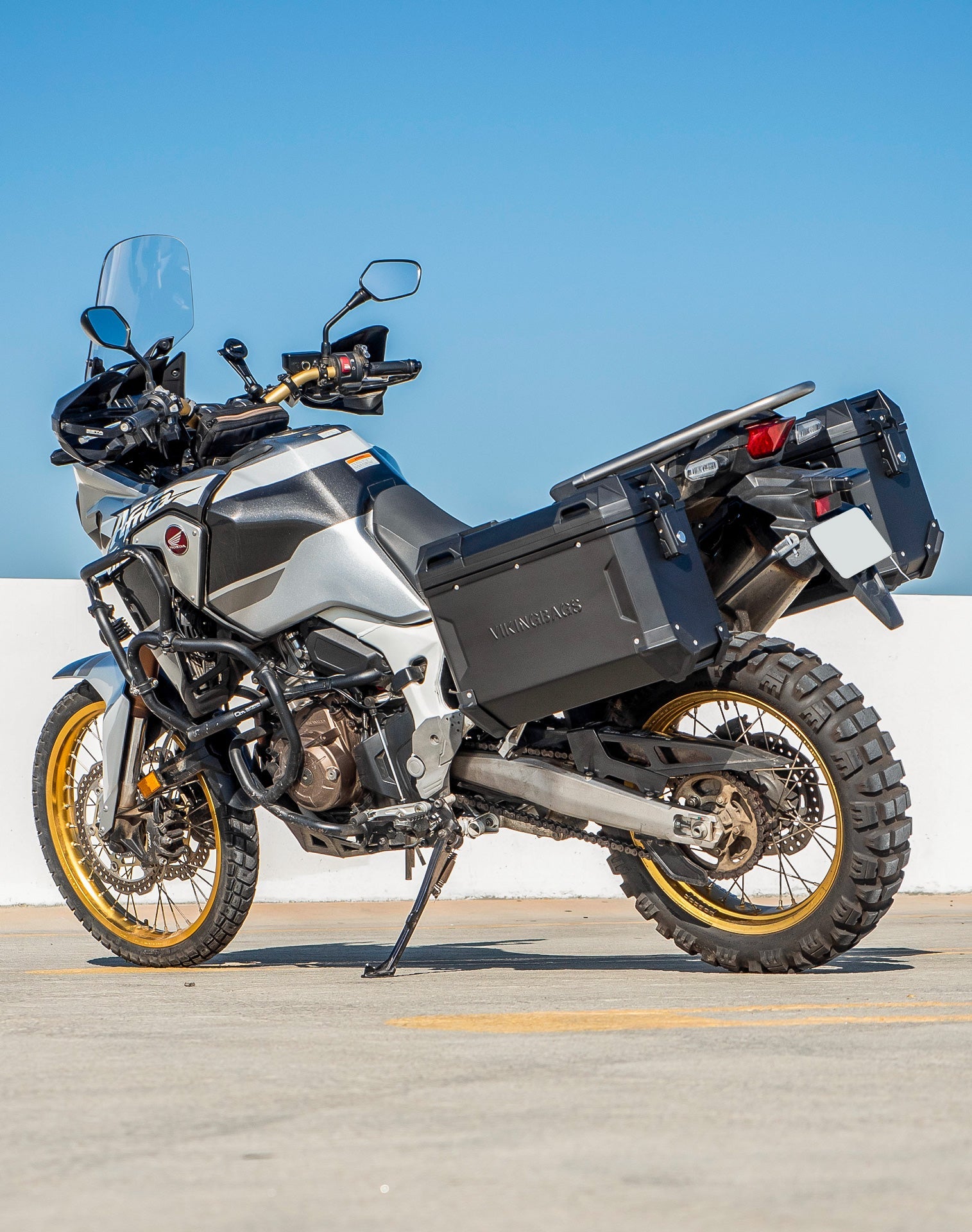 45L - Apex XL Honda CRF1000L Africa Twin/Adv Sports Aluminum Side Cases Black