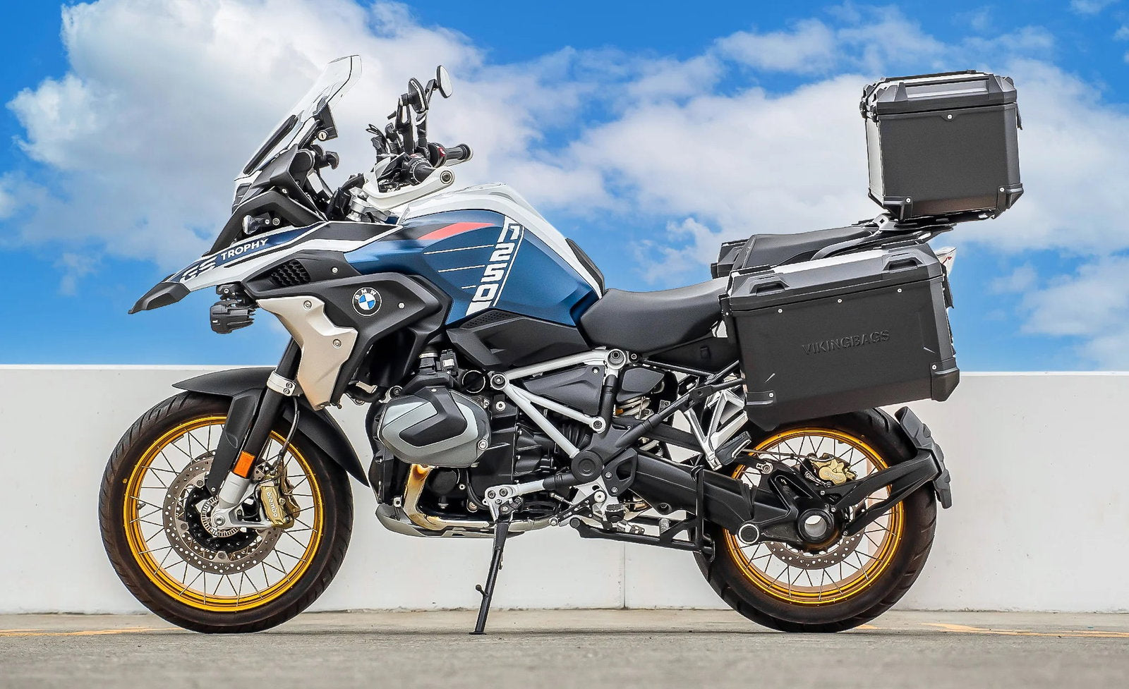 45L - Apex XL BMW R 1250 GS Aluminum Side Cases Black