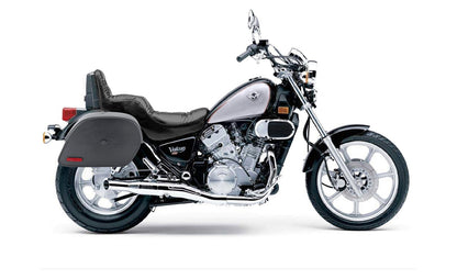 28L - Panzer Medium Hard Mount Kawasaki Vulcan 750 VN750 Leather Motocicleta Alforjas