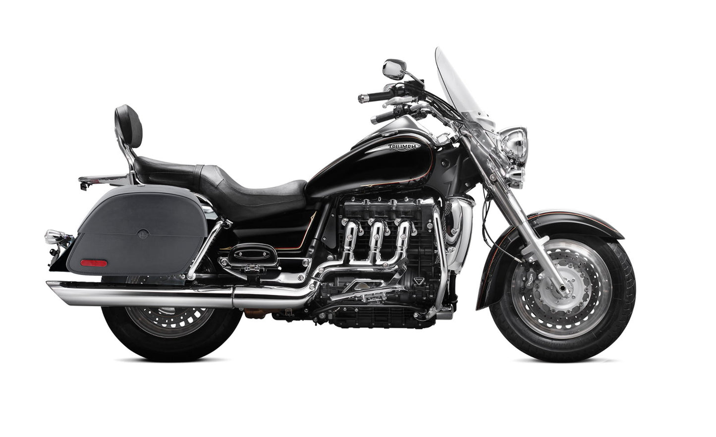 28L - Panzer Medium Hard Mount Triumph Rocket III Touring Motocicleta Alforjas