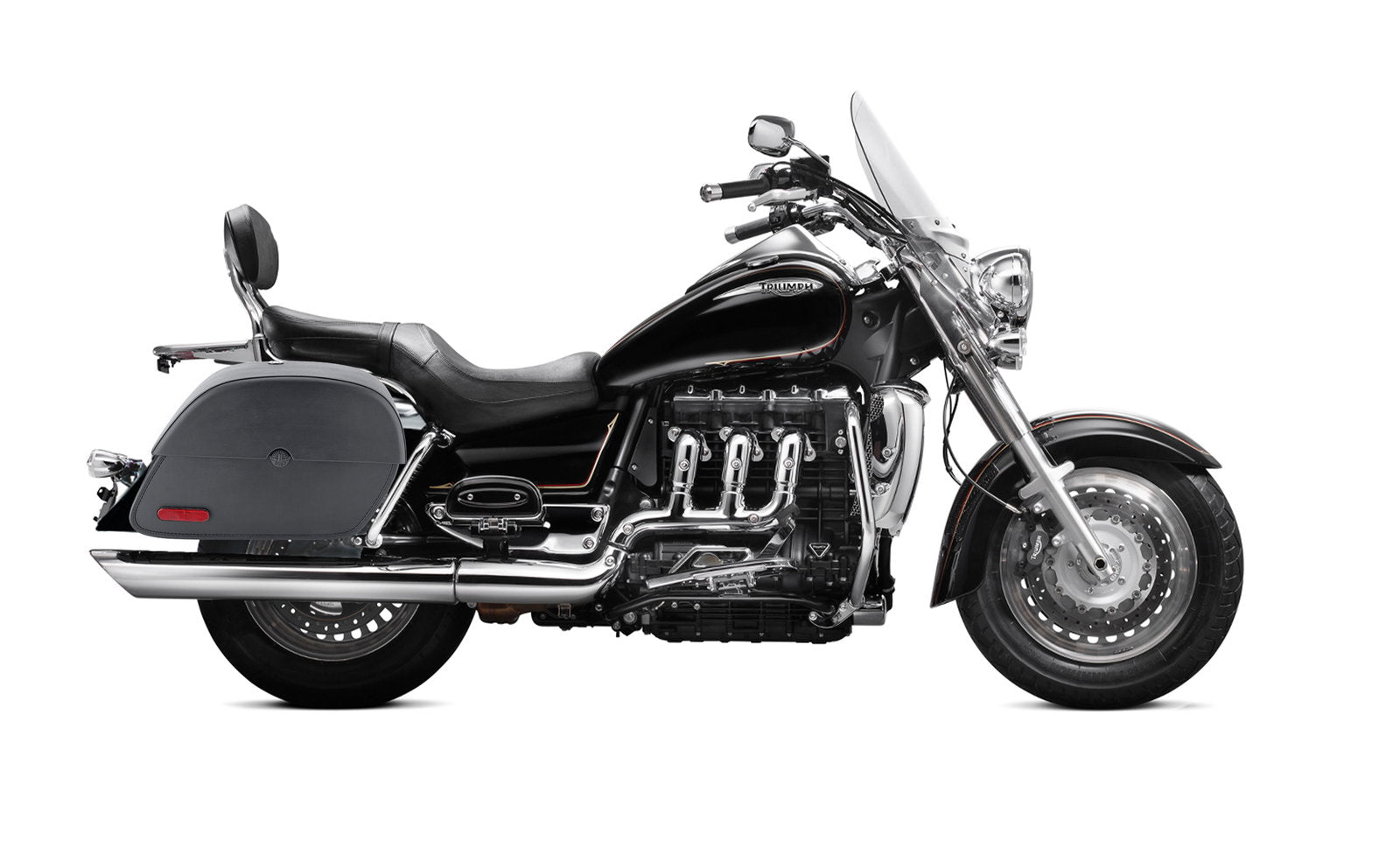28L - Panzer Medium Hard Mount Triumph Rocket III Touring Motocicleta Alforjas